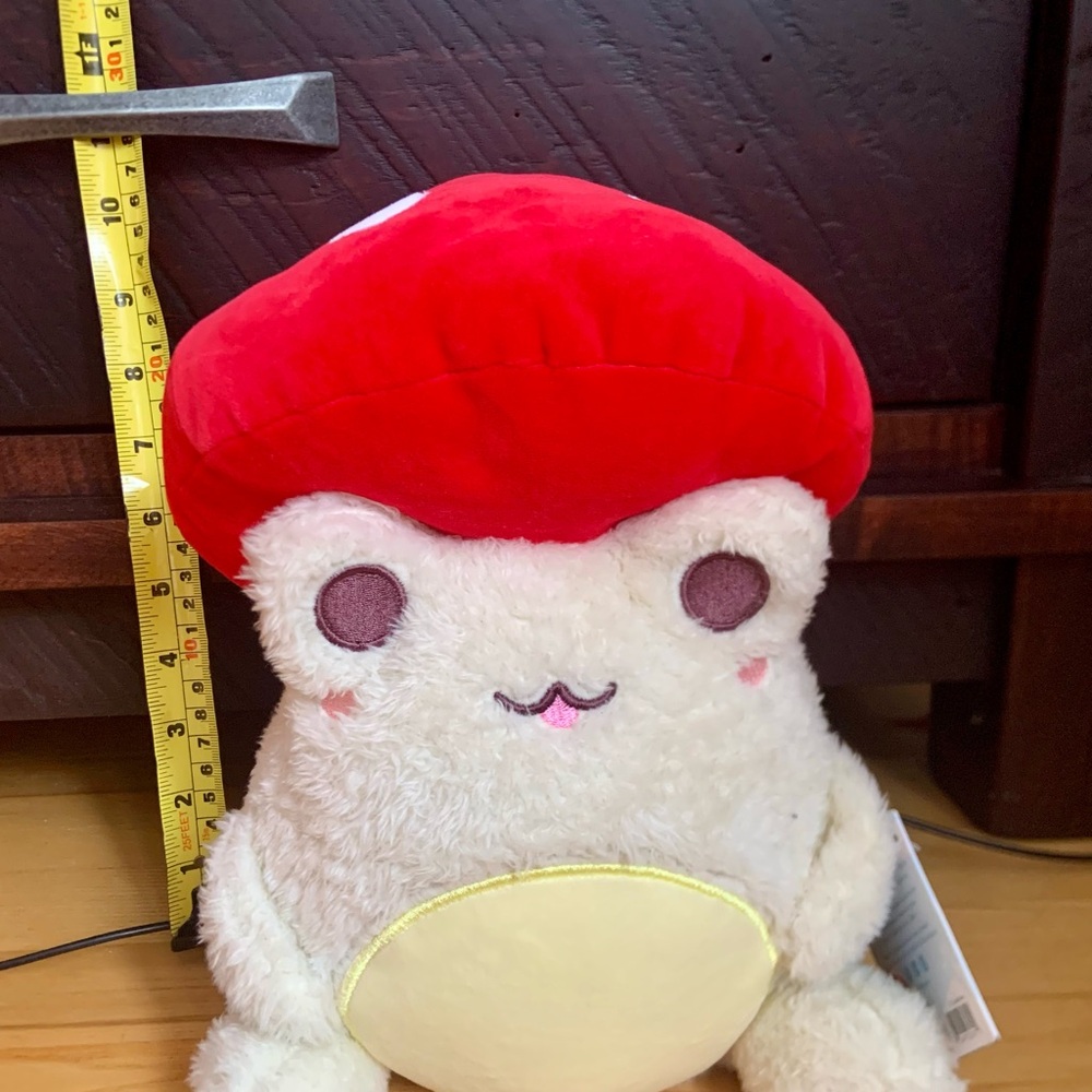 Adorable Red and White Stuffed Mushroom Toy